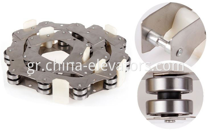 Rotating Chain for Fujitec Public Transit Escalator 17 pcs / 19pcs rollers 